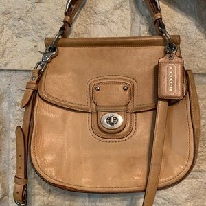 Coach beige crossbody!
